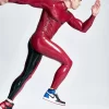 Latex Male Front Through-zip Sleeveless Catsuit