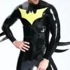 Latex Male Lightning Bolt Back Zip Catsuit