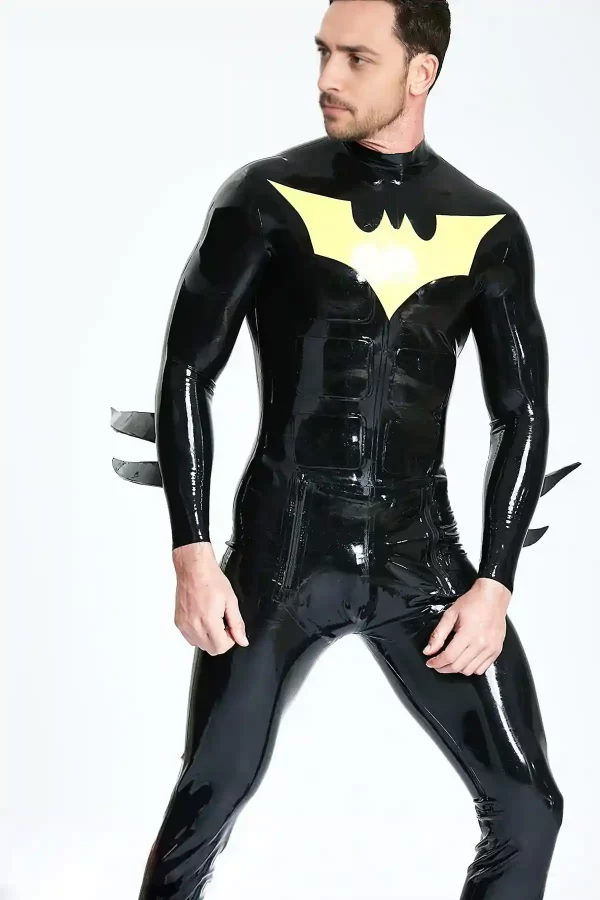 Latex Male Batwing Sailor-front Catsuit