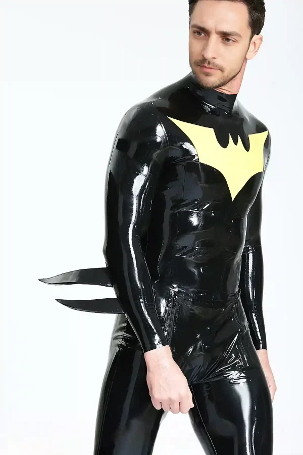 Latex Male Batwing Sailor-front Catsuit