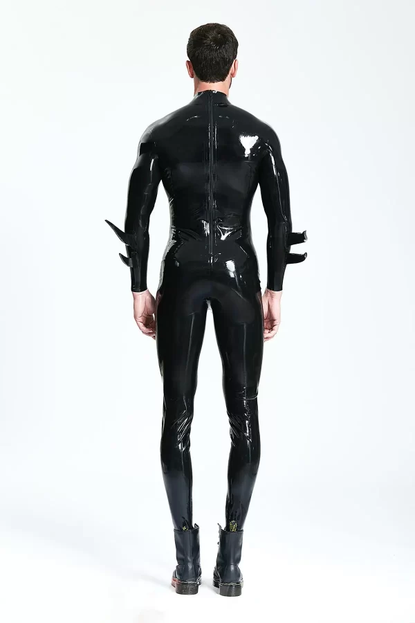 Latex Male Batwing Sailor-front Catsuit