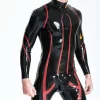 Latex Male Nightwing Catsuit With Feet