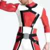 Latex Male Shoulder-zip Codpiece Catsuit