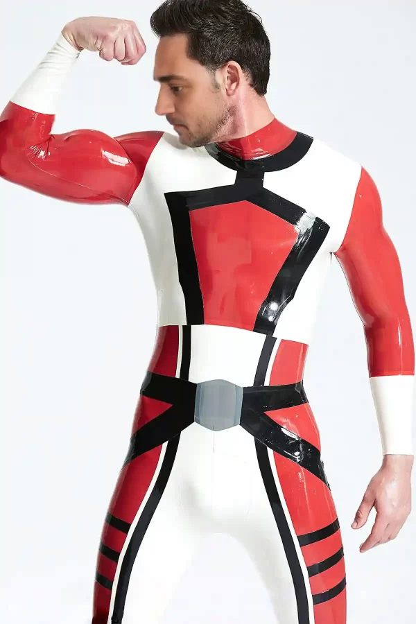 Latex Male Hieroglyph Catsuit