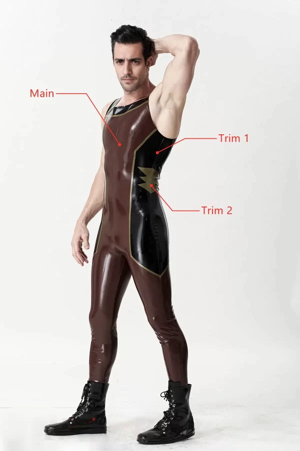 Latex Male Flavius Singlet Style Zipper-less Catsuit