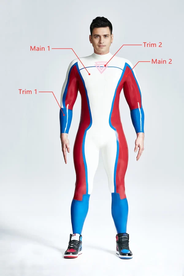 Latex Male Double Diamond Catsuit