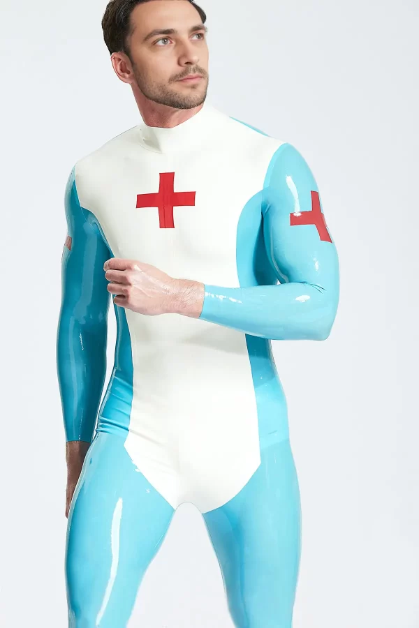 Latex Male Medic Catsuit