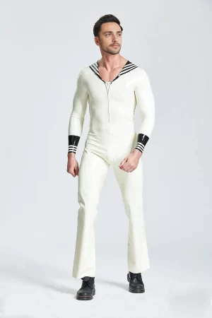 Latex Male Ship Ahoy Jumpsuit