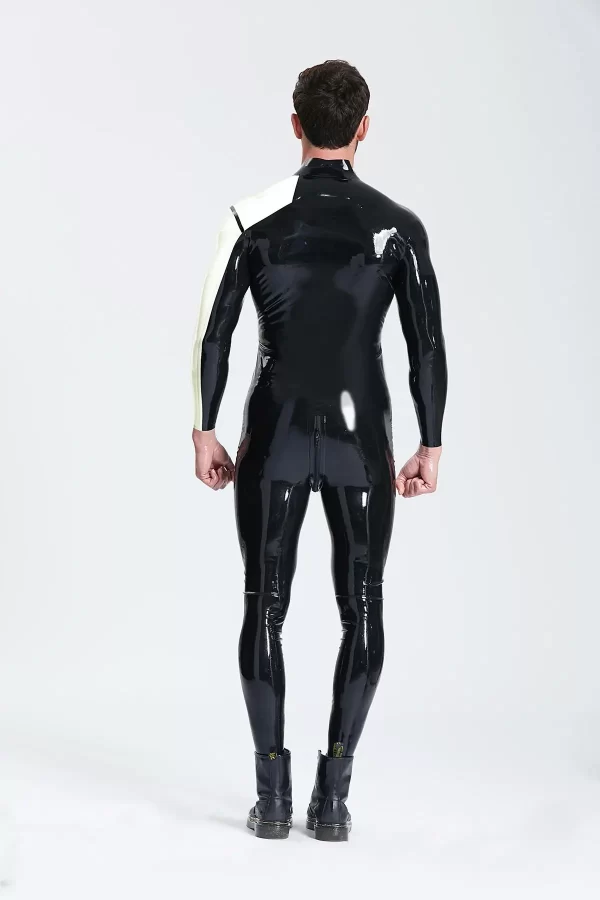 Latex Male Asymmetric Catsuit