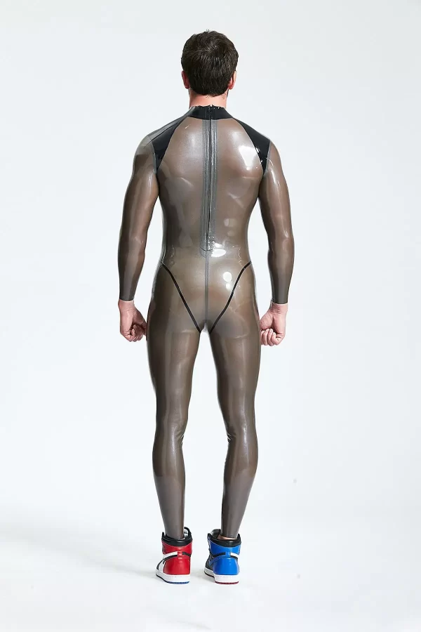 Latex Male Platinium Latex Catsuit