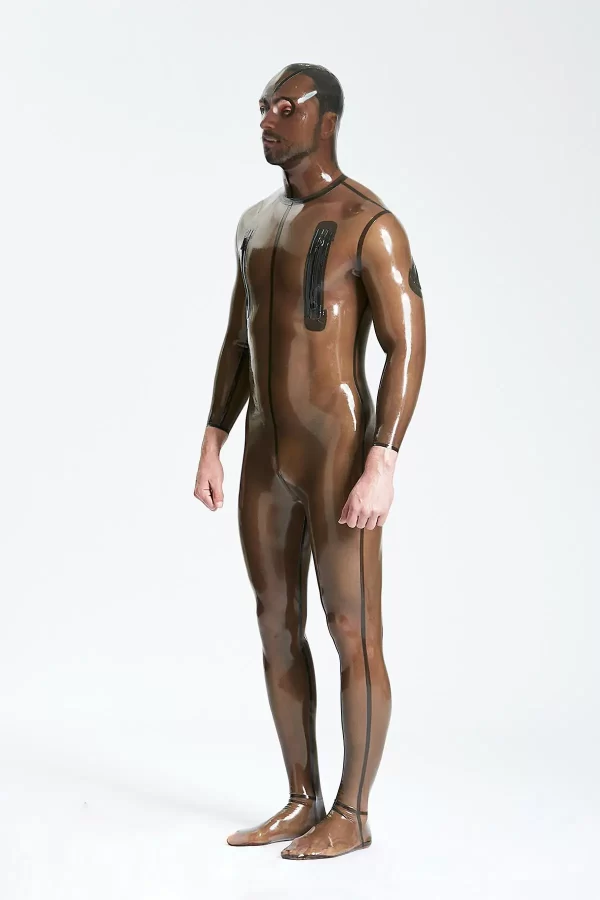 Latex Male T-JUNCTION Catsuit (For stocky/wider body types)