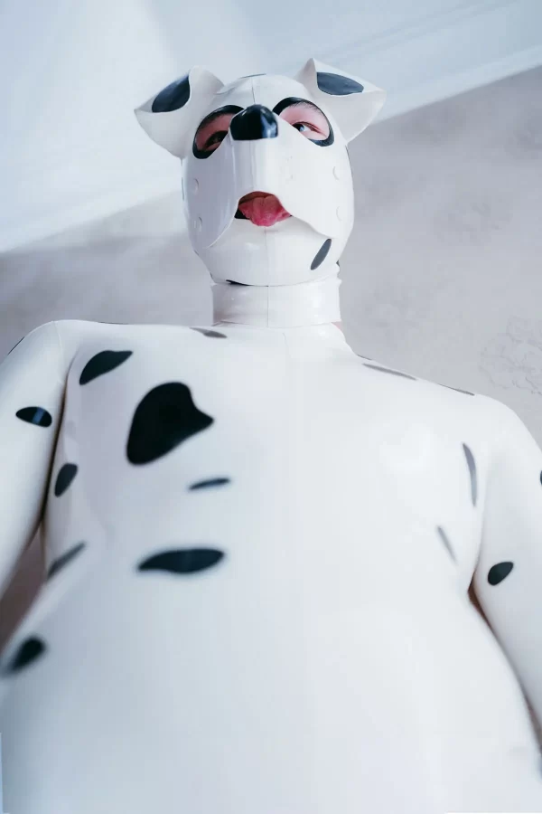 Latex Male Dalmatian Catsuit