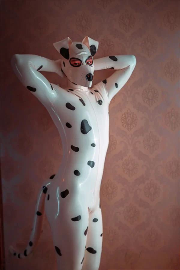 Latex Male Dalmatian Catsuit