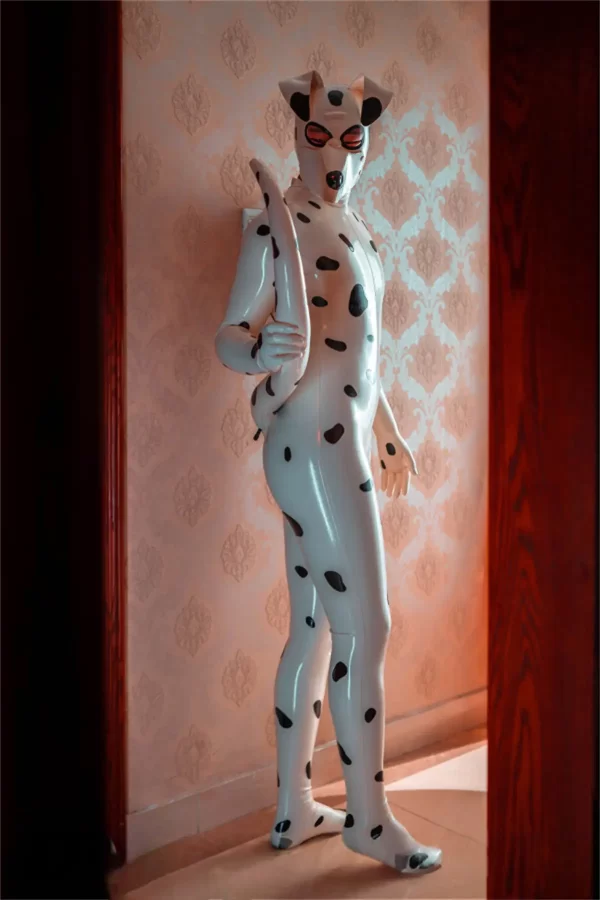 Latex Male Dalmatian Catsuit