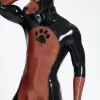 Latex Male Devil-Dog Inflatable Tail Catsuit