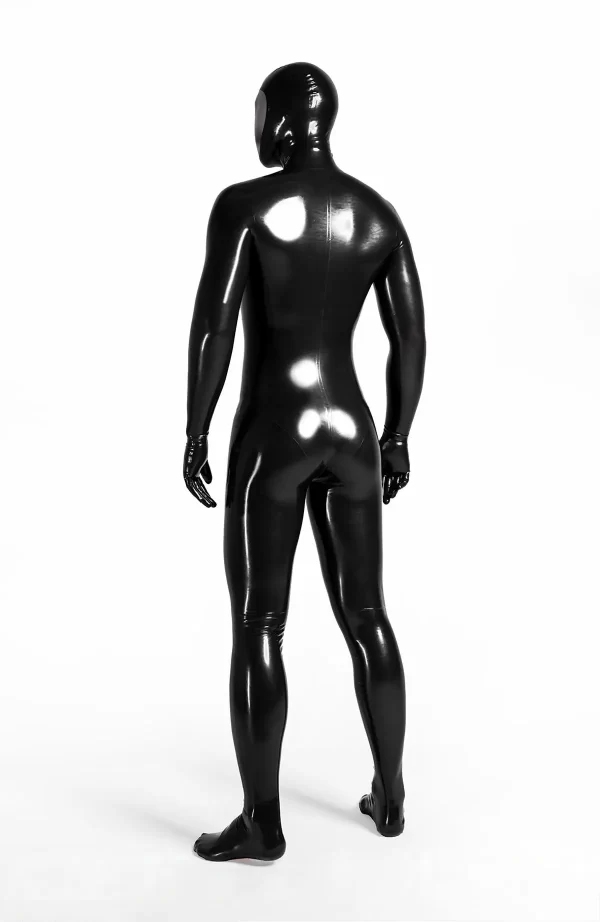 Latex Male Face-Entry Latex Catsuit