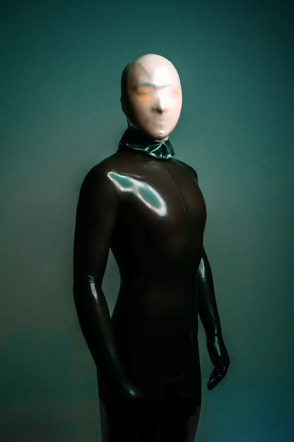 Latex Male Face-Entry Latex Catsuit