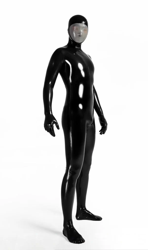 Latex Male Face-Entry Latex Catsuit