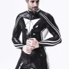 Latex Male GP-Moto Catsuit With Feet and Gloves