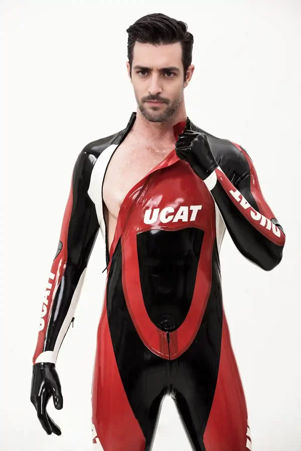 Latex Male Moto-Pro Catsuit