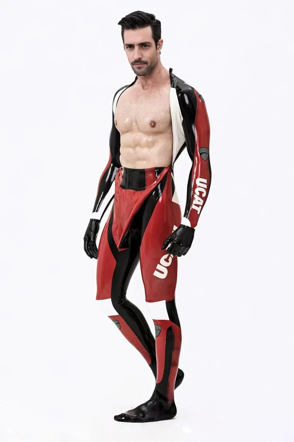 Latex Male Moto-Pro Catsuit