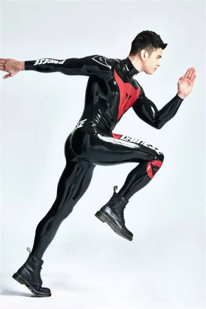 Latex Male Basic MotoGP Branded Catsuit