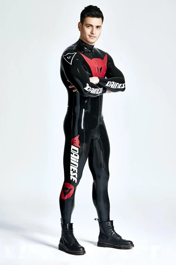 Latex Male Basic MotoGP Branded Catsuit