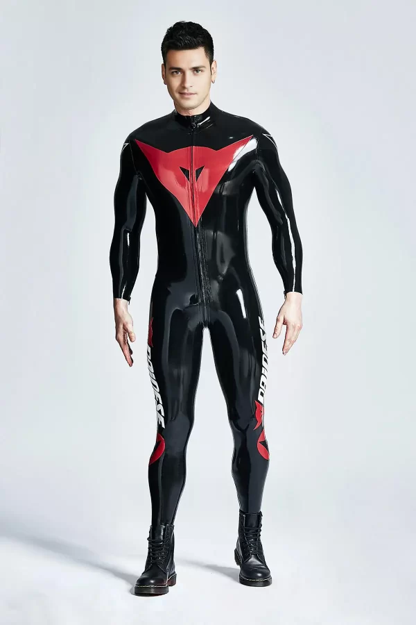 Latex Male Basic MotoGP Branded Catsuit