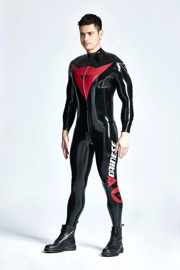 Latex Male Basic MotoGP Branded Catsuit