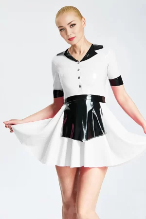 Latex Wendy Waitress Uniform Dress