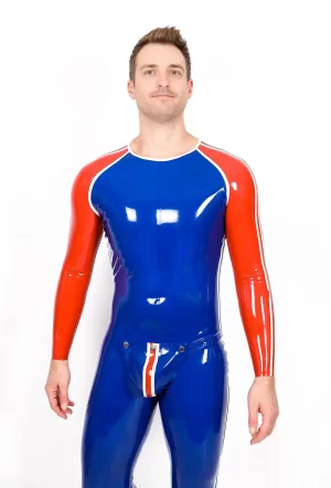 Latex Male Sportsman Round Neck With Codpiece