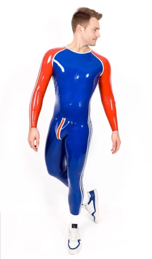 Latex Male Sportsman Round Neck With Codpiece