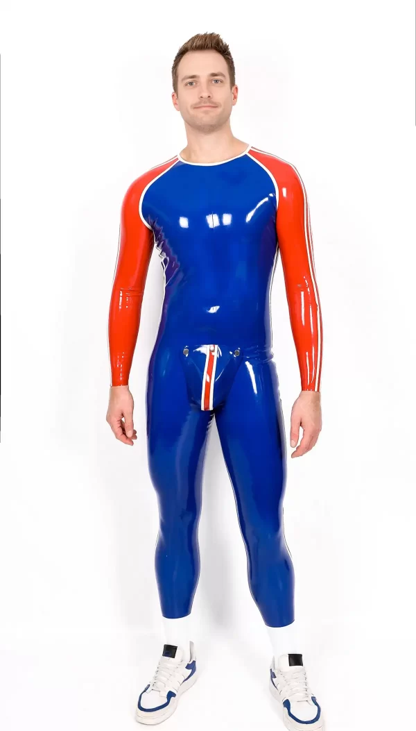 Latex Male Sportsman Round Neck With Codpiece