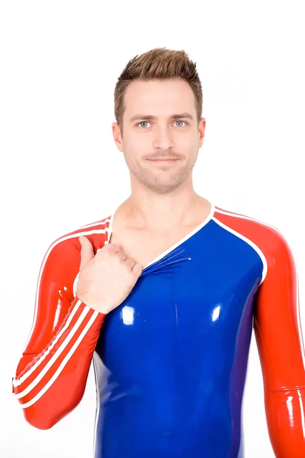 Latex Male Sportsman Round Neck With Codpiece