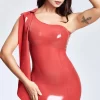 Latex Elegant England Mini Dress