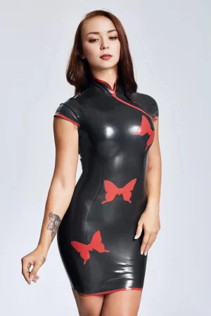 Latex Asian Stylist Dress