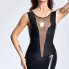 Latex Party Girl Off-The-Shoulder Dress