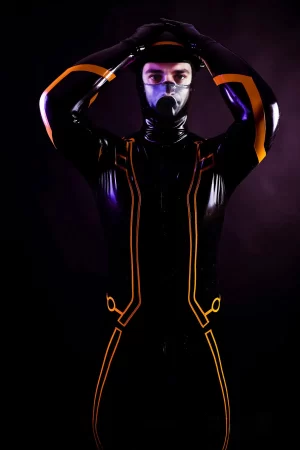 Latex Male Legacy Face-Entry Catsuit