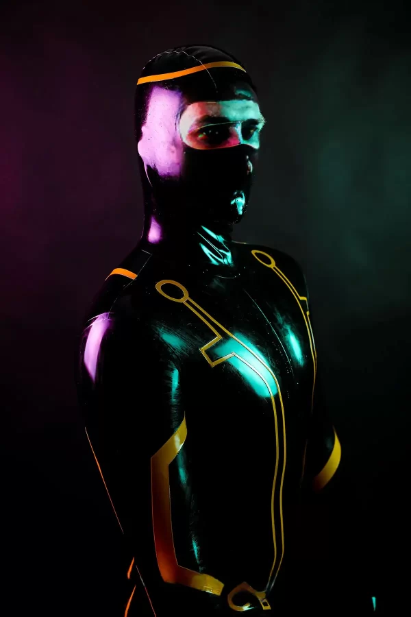 Latex Male Legacy Face-Entry Catsuit