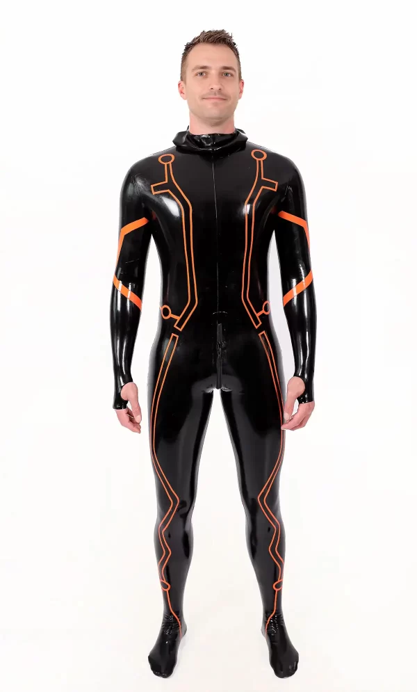 Latex Male Legacy Face-Entry Catsuit