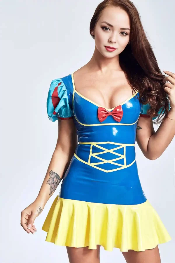 Latex Fairytale Princess Mini Dress