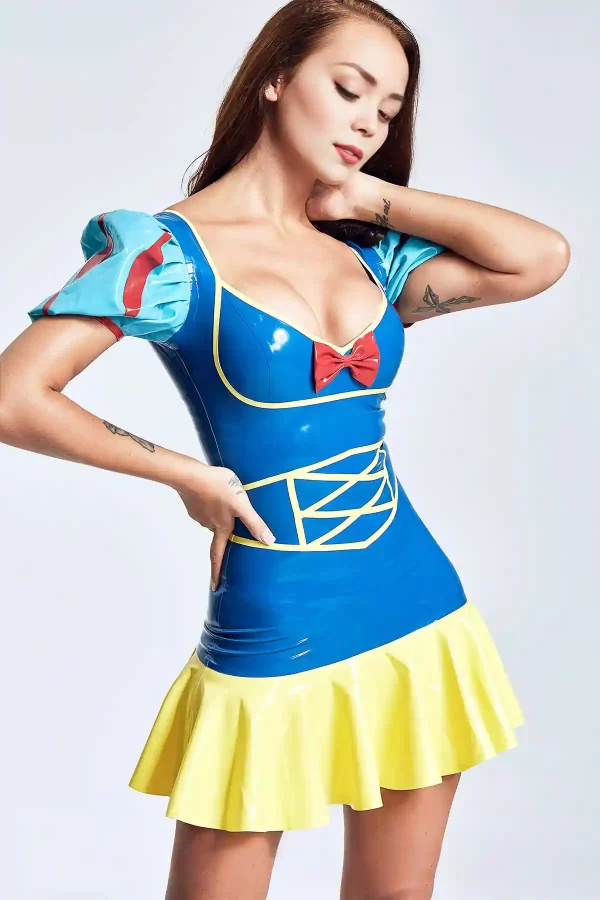 Latex Fairytale Princess Mini Dress