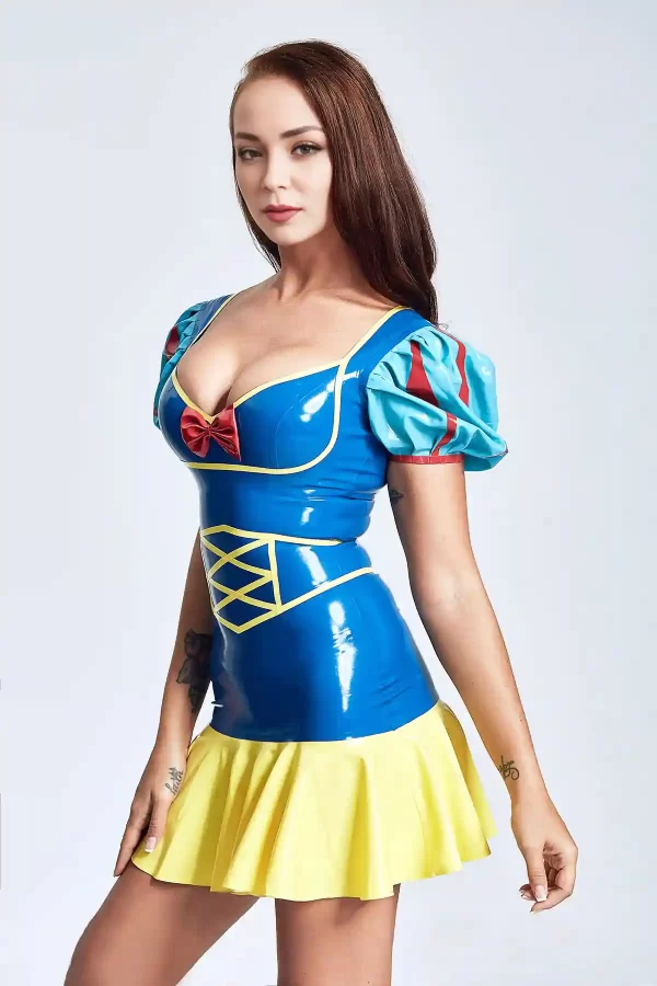 Latex Fairytale Princess Mini Dress