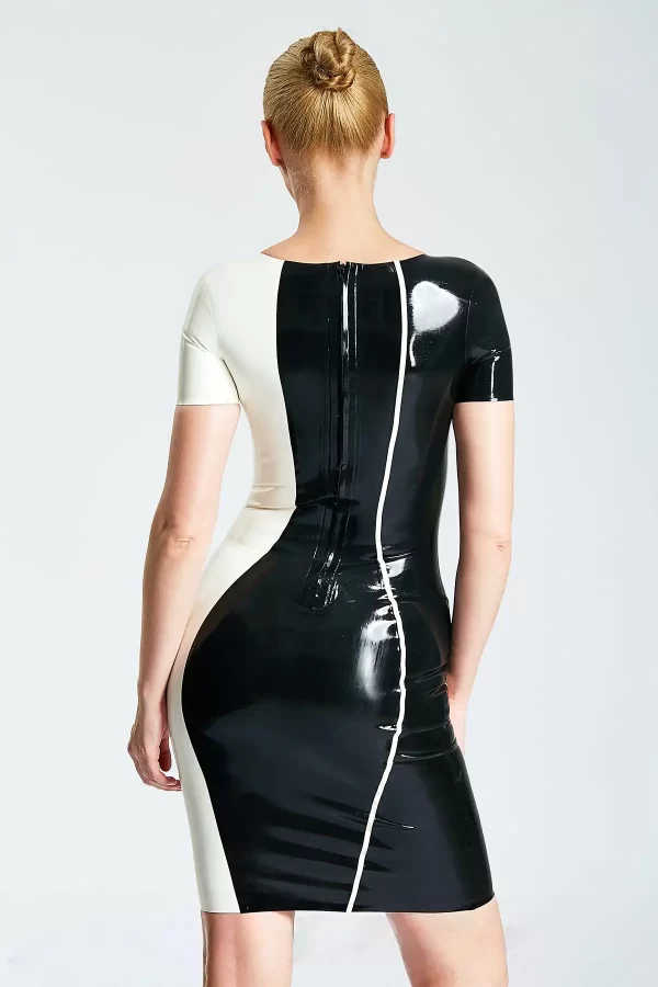 Latex Hourglass Cocktail Dress