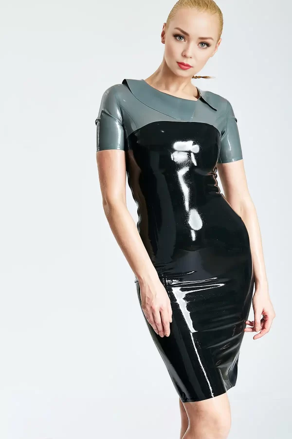 Latex Executive Style Mini Dress