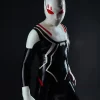 Latex Male Silver Streak Rubber Catsuit