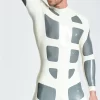 Latex Male White-Headed Spidey Latex Costume Catsuit