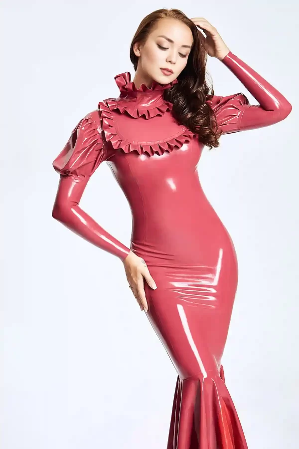 Latex Exaggerated Princess Dress