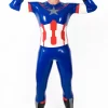 Latex Male Silver Streak Rubber Catsuit