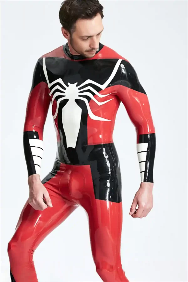 Latex Male Arachnid Back Zip Catsuit